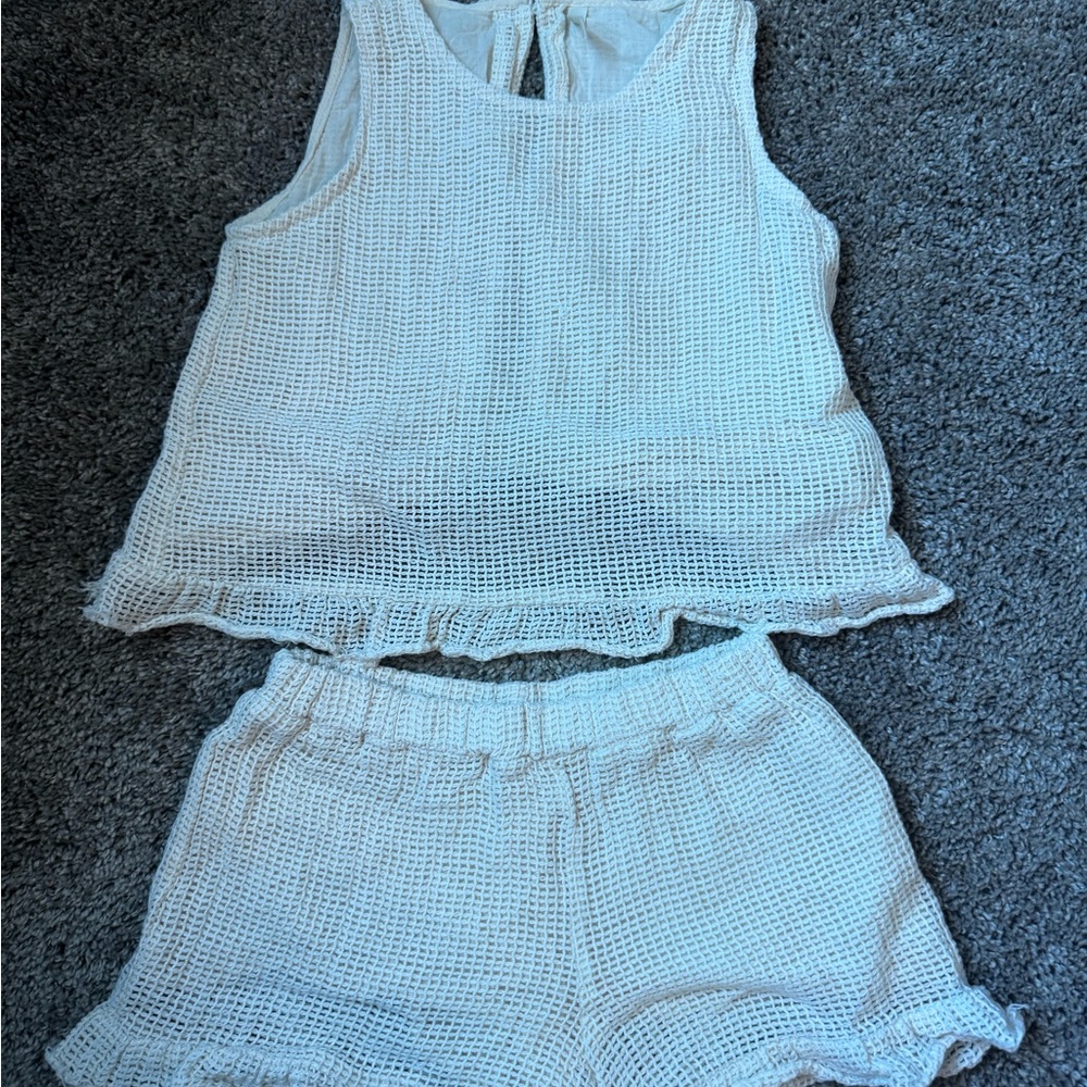 Rylee + Cru Cream Textured Set (runs small)